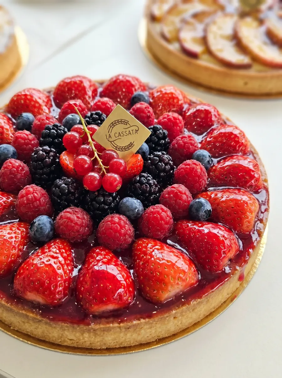 Tarte aux fruits rouges signée La Cassata — gâteaux et pâtisseries sur commande à Ganshoren